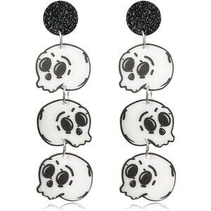 Halloween Earrings for Women Spooky Ghost Pumpkin Drop Dangle Earrings